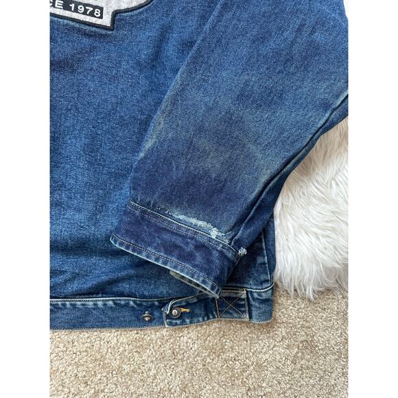 Vintage Pelle Pelle Jean Denim Distressed Jacket - Picture 9 of 9